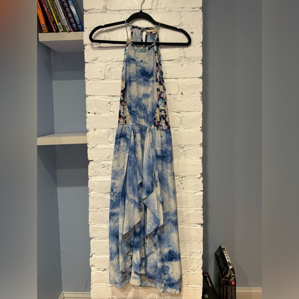 Rebecca Taylor Blue and White Maxi Dress